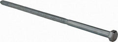 Value Collection - 1/2" Screw, 14" Length Under Head, Steel, Hex Head Lag Screw - Zinc Plated, Grade 2 - Eagle Tool & Supply