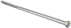 Value Collection - 5/8" Screw, 18" Length Under Head, Steel, Hex Head Lag Screw - Zinc Plated, Grade 2 - Eagle Tool & Supply