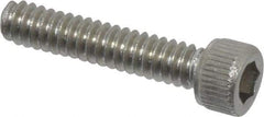 Value Collection - #4-40 UNC Hex Socket Drive, Socket Cap Screw - Grade 18-8 Stainless Steel, Uncoated, Fully Threaded, 9/16" Length Under Head - Eagle Tool & Supply