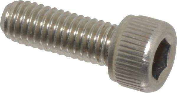 Value Collection - #10-32 UNF Hex Socket Drive, Socket Cap Screw - Grade 18-8 Stainless Steel, Uncoated, Fully Threaded, 9/16" Length Under Head - Eagle Tool & Supply