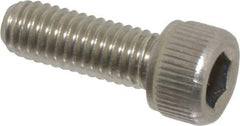 Value Collection - #10-32 UNF Hex Socket Drive, Socket Cap Screw - Grade 18-8 Stainless Steel, Uncoated, Fully Threaded, 9/16" Length Under Head - Eagle Tool & Supply