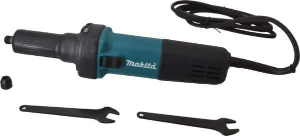 Makita - 1/4 Inch Collet, 25,000 RPM, Straight, Electric Die Grinder - 120 Volt, 3.5 Amp - Eagle Tool & Supply