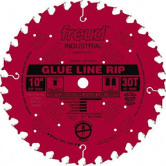 Freud - 10" Diam, 5/8" Arbor Hole Diam, 30 Tooth Wet & Dry Cut Saw Blade - Carbide-Tipped, Standard Round Arbor - Eagle Tool & Supply