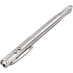 Quartet - Chrome Pen Size Laser Pointer - Silver, 4 LR41 Batteries Included - Eagle Tool & Supply