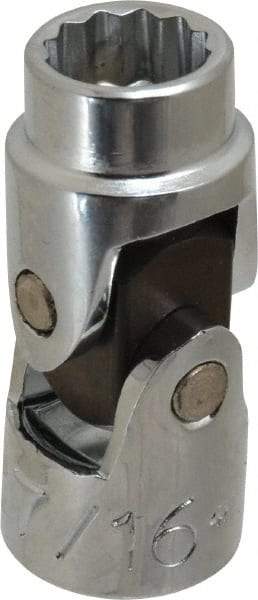 Proto - 7/16", 3/8" Drive, Standard Hand Socket - 12 Points, 1-3/4" OAL, Alloy Steel, Chrome Finish - Eagle Tool & Supply