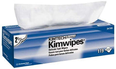 Kimtech - Dry Clean Room/Lab/Critical Task Wipes - Pop-Up, 11-3/4" x 11-3/4" Sheet Size, White - Eagle Tool & Supply