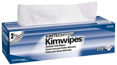 Kimtech - Dry Clean Room/Lab/Critical Task Wipes - Pop-Up, 11-3/4" x 11-3/4" Sheet Size, White - Eagle Tool & Supply