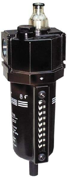 ARO/Ingersoll-Rand - 3/8" NPT, 250 Max psi Standard Modular Lubricator - Metal Bowl with Sight Glass, Aluminum Body, 85 CFM, 175°F Max Temp, 2.76" Long x 2.87" Wide x 7.17" High - Eagle Tool & Supply