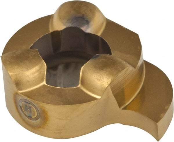 Iscar - 11-1.50-0.05GIQR Grade IC528, 1.5mm Cutting Width Carbide Internal Grooving Insert - 2.3mm Max Depth of Cut, Right Hand, 0.05mm Corner Radius, TiCN/TiN Finish - Eagle Tool & Supply
