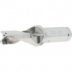 Iscar - 2" Max Drill Depth, 2xD, 1" Diam, Indexable Insert Drill - 2 Inserts, 1-1/4" Shank Diam, Straight Shank - Eagle Tool & Supply
