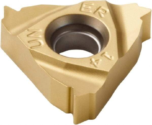 Seco - 16ER External Right Hand 18 UN Laydown Threading Insert - Grade CP500, TiAlN/TiN Coated Carbide - Eagle Tool & Supply