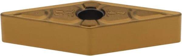 Iscar - VNMG332 TF Grade IC507 Carbide Turning Insert - TiCN/TiN Finish, 35° Diamond, 3/8" Inscr Circle, 3/16" Thick, 1/32" Corner Radius - Eagle Tool & Supply