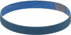 Norton - 1/2" Wide x 12" OAL, 100 Grit, Zirconia Alumina Abrasive Belt - Zirconia Alumina, Fine, Coated, X Weighted Cloth Backing, Series R823 - Eagle Tool & Supply