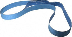 Norton - 2" Wide x 132" OAL, 50 Grit, Zirconia Alumina Abrasive Belt - Zirconia Alumina, Coarse, Coated, Y Weighted Cloth Backing, Series R824 - Eagle Tool & Supply