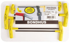 Bondhus - 6 Piece T-Handle Hex Key Set - Eagle Tool & Supply