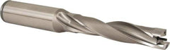 Kennametal - 19.85 to 20mm Diam, 5xD, 100.08mm Max Depth, 1" Shank Diam, 126.16mm Flute, 206.38mm OAL, Replaceable Tip Drill - KSEM0781 Insert, 2 Seat Size, Series KSEM - Eagle Tool & Supply