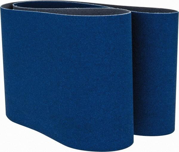 Norton - 6" Wide x 48" OAL, 80 Grit, Zirconia Alumina Abrasive Belt - Zirconia Alumina, Medium, Coated, Y Weighted Cloth Backing, Dry, Series R821 - Eagle Tool & Supply