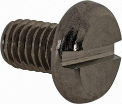 Value Collection - M8x1.25 Metric Coarse, 12mm Length Under Head Slotted Drive Machine Screw - Pan Head, Grade 18-8 & A2 Stainless Steel, Uncoated, Without Washer - Eagle Tool & Supply