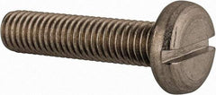 Value Collection - M8x1.25 Metric Coarse, 35mm Length Under Head Slotted Drive Machine Screw - Pan Head, Grade 18-8 & A2 Stainless Steel, Uncoated, Without Washer - Eagle Tool & Supply