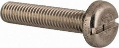 Value Collection - M8x1.25 Metric Coarse, 40mm Length Under Head Slotted Drive Machine Screw - Pan Head, Grade 18-8 & A2 Stainless Steel, Uncoated, Without Washer - Eagle Tool & Supply