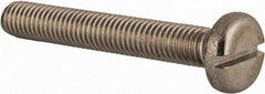 Value Collection - M8x1.25 Metric Coarse, 55mm Length Under Head Slotted Drive Machine Screw - Pan Head, Grade 18-8 & A2 Stainless Steel, Uncoated, Without Washer - Eagle Tool & Supply