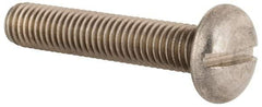 Value Collection - M10x1.50, 50mm Length Under Head Slotted Drive Machine Screw - Pan Head, Grade 18-8 & A2 Stainless Steel, Uncoated, Without Washer - Eagle Tool & Supply