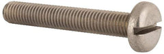 Value Collection - M10x1.50 Metric Coarse, 65mm Length Under Head Slotted Drive Machine Screw - Pan Head, Grade 18-8 & A2 Stainless Steel, Uncoated, Without Washer - Eagle Tool & Supply