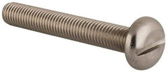 Value Collection - M10x1.50 Metric Coarse, 70mm Length Under Head Slotted Drive Machine Screw - Pan Head, Grade 18-8 & A2 Stainless Steel, Uncoated, Without Washer - Eagle Tool & Supply