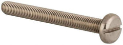 Value Collection - M10x1.50 Metric Coarse, 90mm Length Under Head Slotted Drive Machine Screw - Pan Head, Grade 18-8 & A2 Stainless Steel, Uncoated, Without Washer - Eagle Tool & Supply