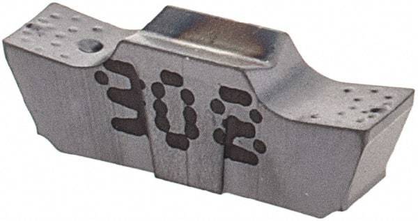 Iscar - 239015GEPI Grade IC908, 2.39mm Cutting Width Carbide Grooving Insert - 1mm Max Depth of Cut, Neutral, 0.15mm Corner Radius, TiAlN Finish - Eagle Tool & Supply