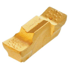 Iscar - 200010GEPI Grade IC08, 2mm Cutting Width Carbide Grooving Insert - 9mm Max Depth of Cut, Neutral, 0.1mm Corner Radius, Uncoated - Eagle Tool & Supply
