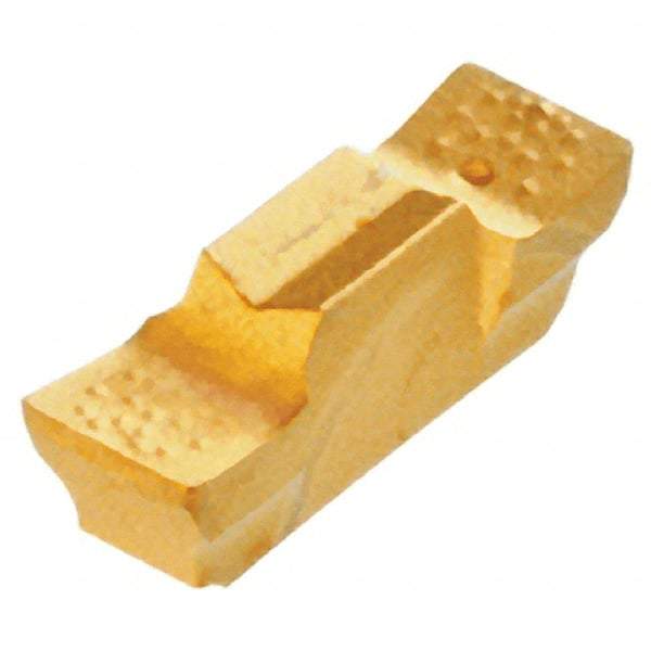Iscar - 250020GEPI Grade IC908, 2.5mm Cutting Width Carbide Grooving Insert - 9mm Max Depth of Cut, Neutral, 0.2mm Corner Radius, TiAlN Finish - Eagle Tool & Supply