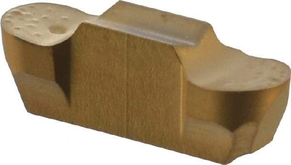 Iscar - 300150GEPI Grade IC528, 3mm Cutting Width Carbide Grooving Insert - 5mm Max Depth of Cut, Neutral, 1.5mm Corner Radius, TiCN/TiN Finish - Eagle Tool & Supply