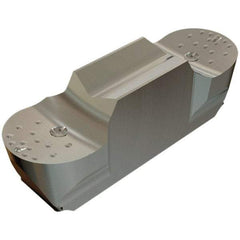 Iscar - 300150GEPI Grade IC908, 3mm Cutting Width Carbide Grooving Insert - 5mm Max Depth of Cut, Neutral, 1.5mm Corner Radius, TiN/TiAlN Finish - Eagle Tool & Supply