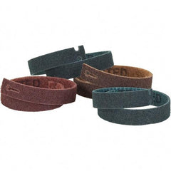 WALTER Surface Technologies - 1-3/16" Wide x 25" OAL, Aluminum Oxide Abrasive Belt - Aluminum Oxide, Fine, Nonwoven - Eagle Tool & Supply