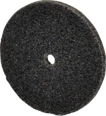 3M - 1-1/2" Diam, 1/8" Face Width, 1/8" Center Hole, Medium Grade, Silicon Carbide Deburring Wheel - Unitized, Hard Density 7 Grade, 30,100 RPM - Eagle Tool & Supply