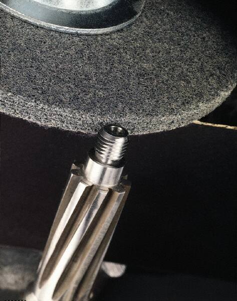 3M - 12" Diam, 3/4" Face Width, 1-1/4" Center Hole, Fine Grade, Silicon Carbide Deburring Wheel - Unitized, Soft Density 2 Grade, 2,600 RPM - Eagle Tool & Supply