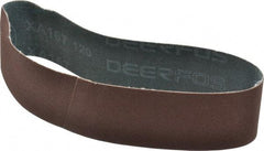 Made in USA - 2" Wide x 18-15/16" OAL, 120 Grit, Aluminum Oxide Abrasive Belt - Aluminum Oxide, Fine, Coated - Eagle Tool & Supply