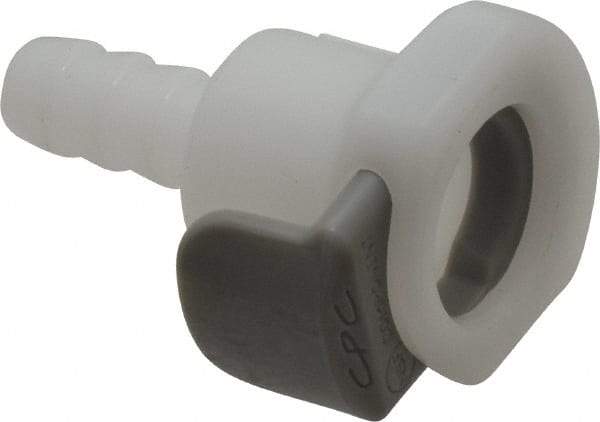 CPC Colder Products - Acetal Push-to-Connect Tube Female Connector - 125 Max psi, 1/4" Inside Diam, White - Eagle Tool & Supply