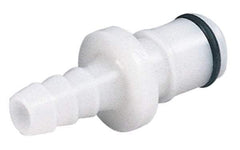 CPC Colder Products - Acetal Push-to-Connect Tube Male Connector - 120 Max psi, 1/4" Inside Diam, White - Eagle Tool & Supply