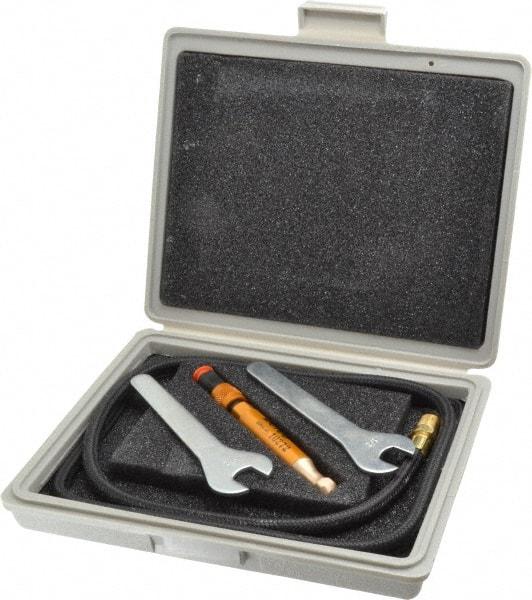 Dotco - 20,000 BPM, 90 psi, 1/8 NPT Inlet, Air Engraving Pen Kit - 60" Hose, 620.53 kPa Air Pressure, Includes 15Z-710 Air Marking Pen, Carrying Case, Foot Air Hose Assembly, NPT Fitting, Wrench - Eagle Tool & Supply