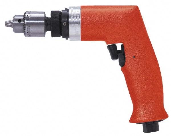 Dotco - 1/4" Keyed Chuck - Pistol Grip Handle, 5,200 RPM, 0.4 hp, 90 psi - Eagle Tool & Supply