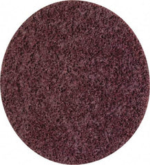 3M - 4-1/2" Coarse Grade Ceramic Deburring Disc - Quick Change Connection, Maroon, 13,300 Max RPM - Eagle Tool & Supply