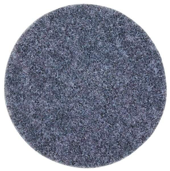3M - 5" Coarse Grade Aluminum Oxide Deburring Disc - Hook & Loop Connection, Blue, 10,000 Max RPM - Eagle Tool & Supply