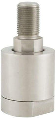 Made in USA - Air Cylinder Self-Aligning Rod Coupler - For 1-1/4 - 12 Air Cylinders, Use with Hydraulic & Pneumatic Cylinders - Eagle Tool & Supply