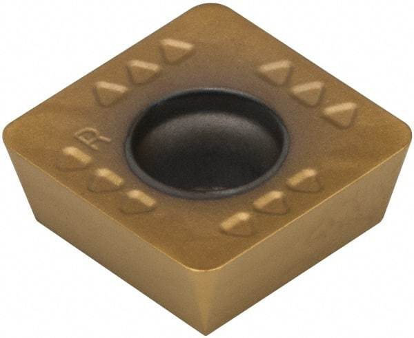 Kennametal - SDET433 GB2 Grade KC725M Carbide Milling Insert - TiN/TiCN/TiN Finish, 3/16" Thick, 1/2" Inscribed Circle, 1.2mm Corner Radius - Eagle Tool & Supply