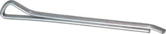 Made in USA - 1/8" Diam x 1-3/4" Long Hammerlock Cotter Pin - Grade 2, Zinc-Plated, Steel - Eagle Tool & Supply