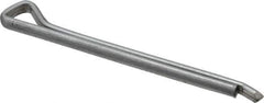 Made in USA - 3/16" Diam x 2-1/2" Long Hammerlock Cotter Pin - Grade 2, Zinc-Plated, Steel - Eagle Tool & Supply