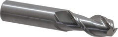 Kennametal - 3/4", 1-1/2" LOC, 3/4" Shank Diam, 4" OAL, 2 Flute, Solid Carbide Square End Mill - Single End, Uncoated, Spiral Flute, 45° Helix, Centercutting, Right Hand Cut, Right Hand Flute, Series AADF - Eagle Tool & Supply