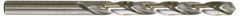 Cleveland - 3/8" 118° High Speed Steel Jobber Drill - Bright Finish, Right Hand Cut, Spiral Flute, Straight Shank, 5" OAL, Split Point - Eagle Tool & Supply